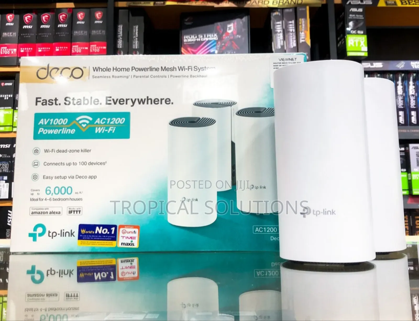 Tp-Link Deco P9 3 Pack Ac1200 + Av100 Wifi System