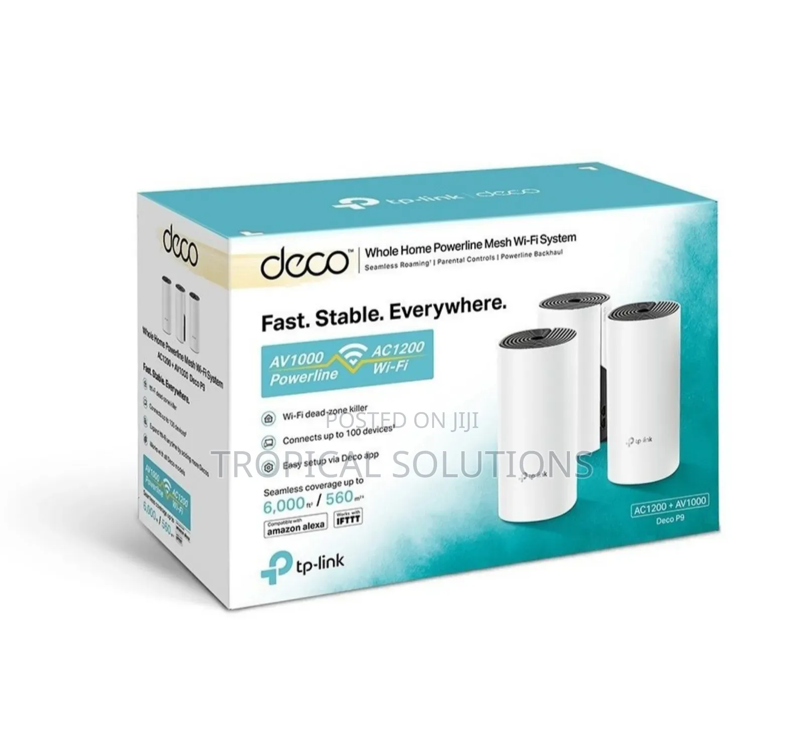 Tp-Link Deco P9 3 Pack Ac1200 + Av100 Wifi System