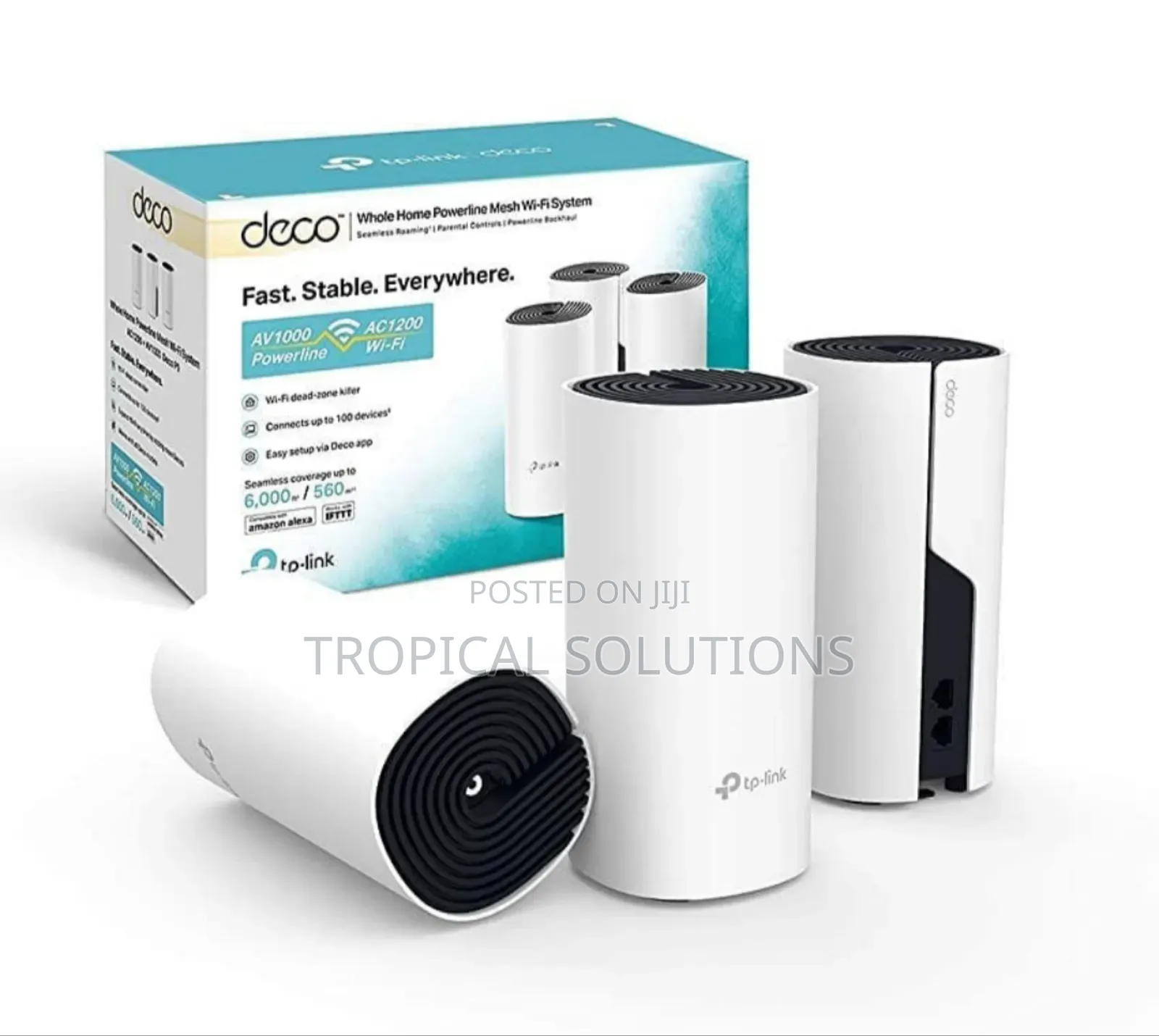 Tp-Link Deco P9 3 Pack Ac1200 + Av100 Wifi System