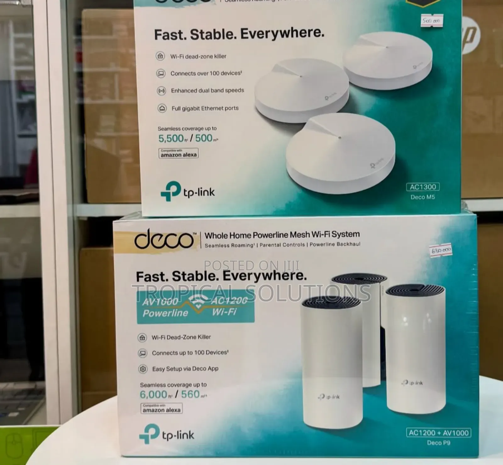 Tp-Link Deco P9 3 Pack Ac1200 + Av100 Wifi System