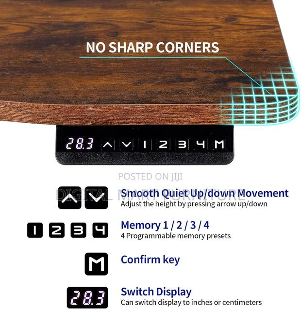 Office Desk: Automatic Sit Stand Office Desk - thumbnail 4