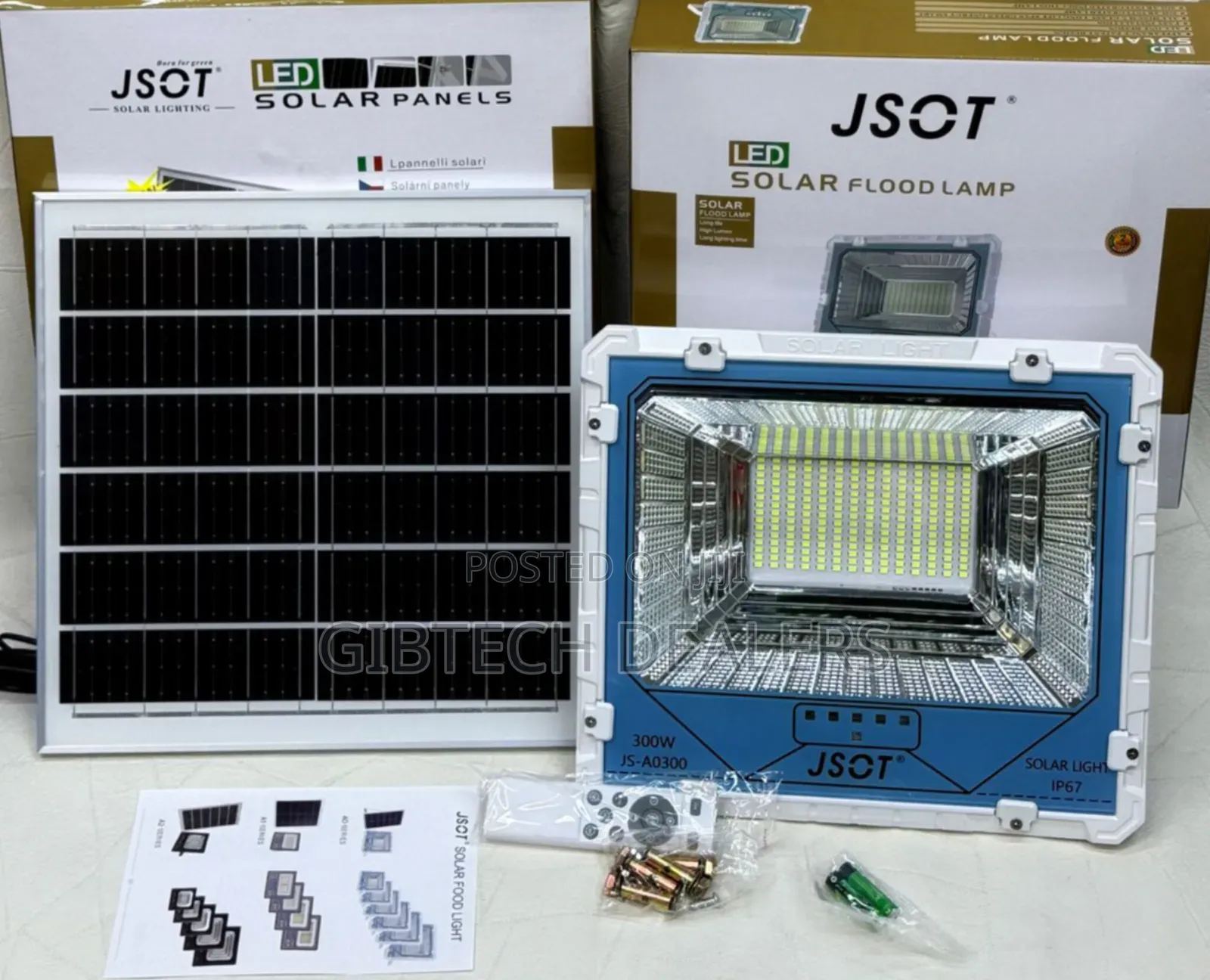 Jsot 300w Solar Floodlight Ip67