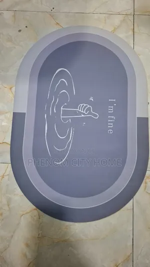 Small Oval Antislip Absorbent Bathroom Mat