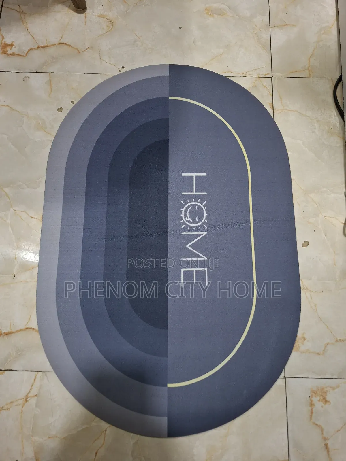 Small Oval Antislip Absorbent Bathroom Mat