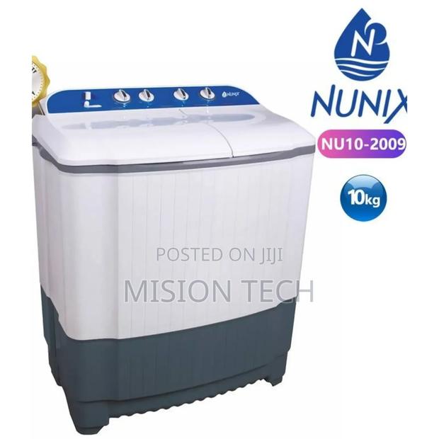 Nunix Nu10-2009 Twin Tub Semi Automatic Washing Machine 10kg