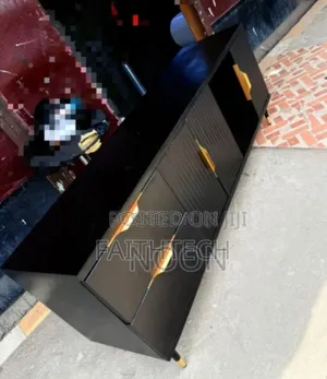 5fts All Black Tv Stand