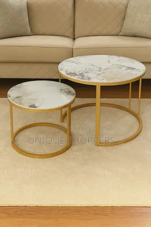 Pure Marble Nesting Stool 2pc Set