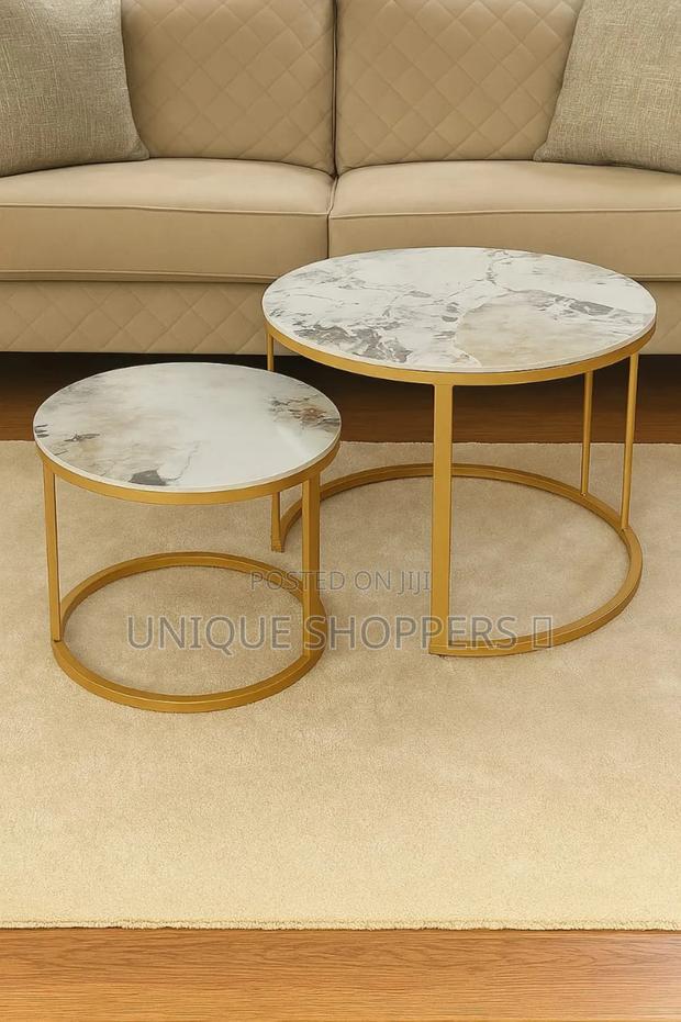 Pure Marble Nesting Stool 2pc Set