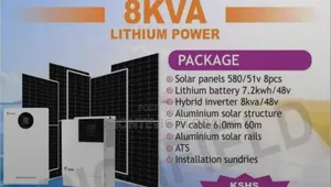 8kva Solar Backup With Lithium Battery