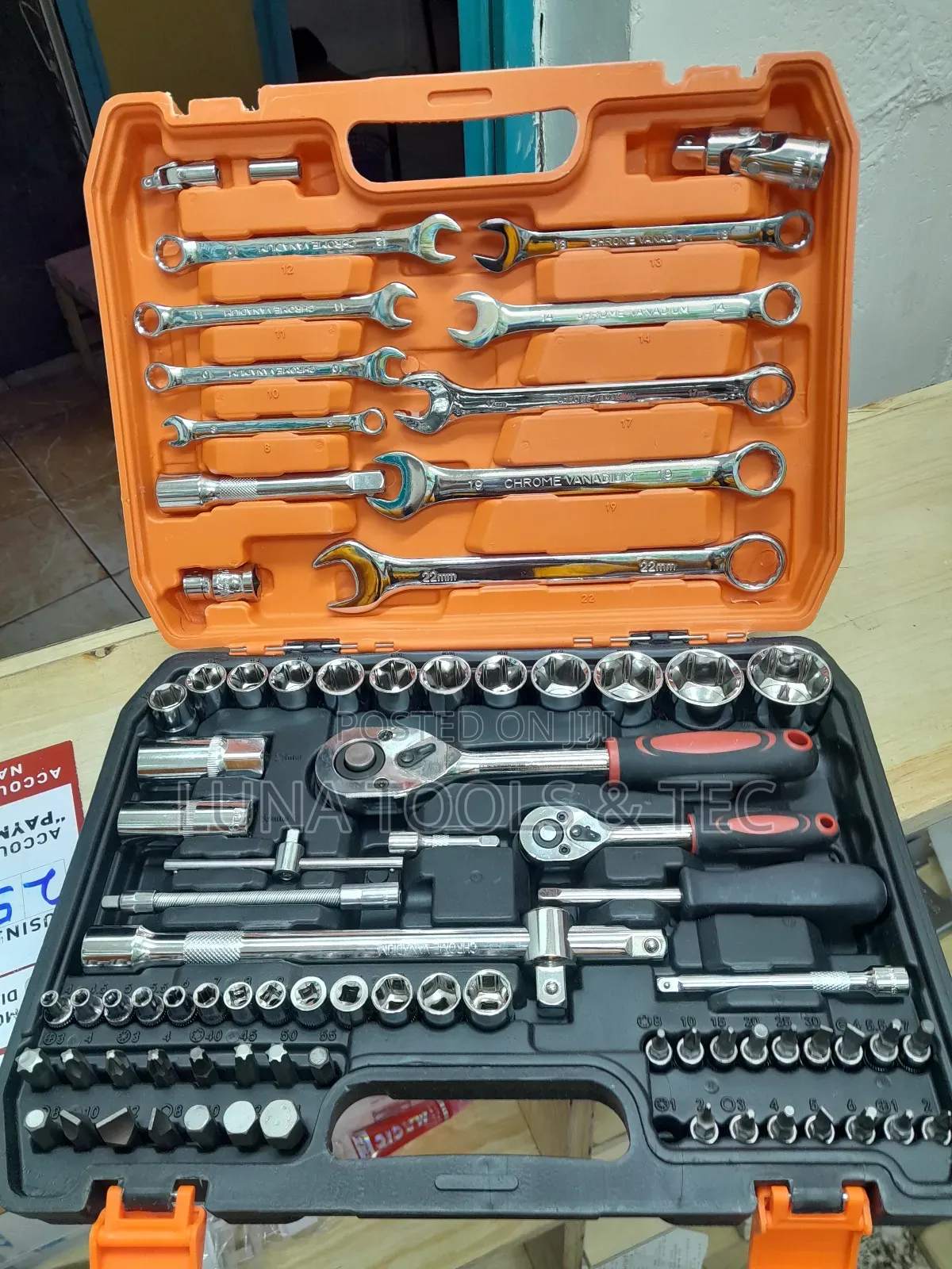 82ps Best Crome Vanadium Socket Wrench Set