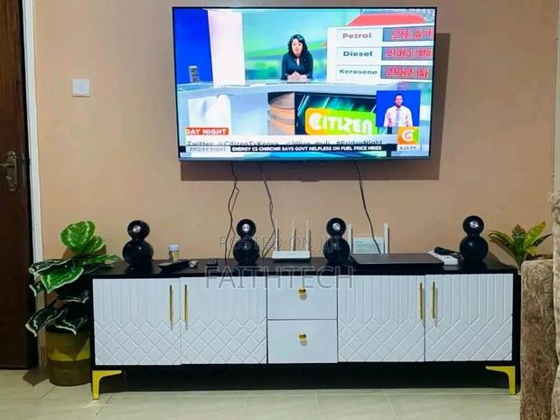 Black White Tv Stand - main view