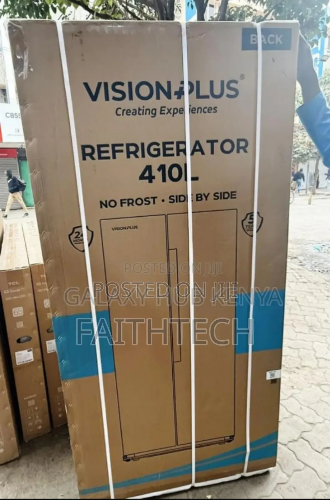 *Vision Plus Fridge Side by Side No Frost 410l