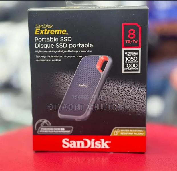 Sandisk 8tb Extreme Portable SSD E61 1050mbs Speed (8tb E61 - thumbnail 4