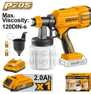 Ingco Lithium-Ion Spray Gun 20v Csgli20406