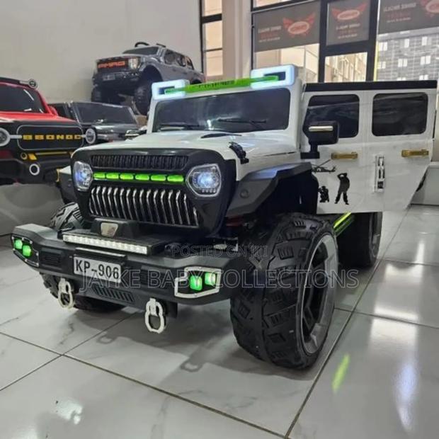 12v Electric Ride-on Jeep Kids | Remote Control + Bluetooth - thumbnail 4