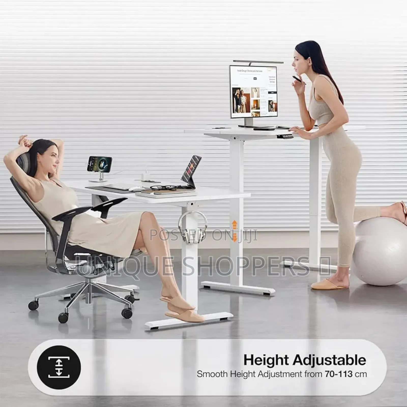 1.2m Electrically Adjustable Height Desk 