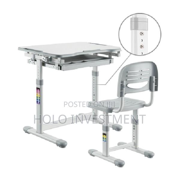 Screw-Locking Height Adjustable Kids Desk and Backrest Chair - thumbnail 3