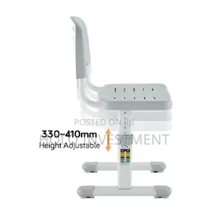 Screw-Locking Height Adjustable Kids Desk and Backrest Chair