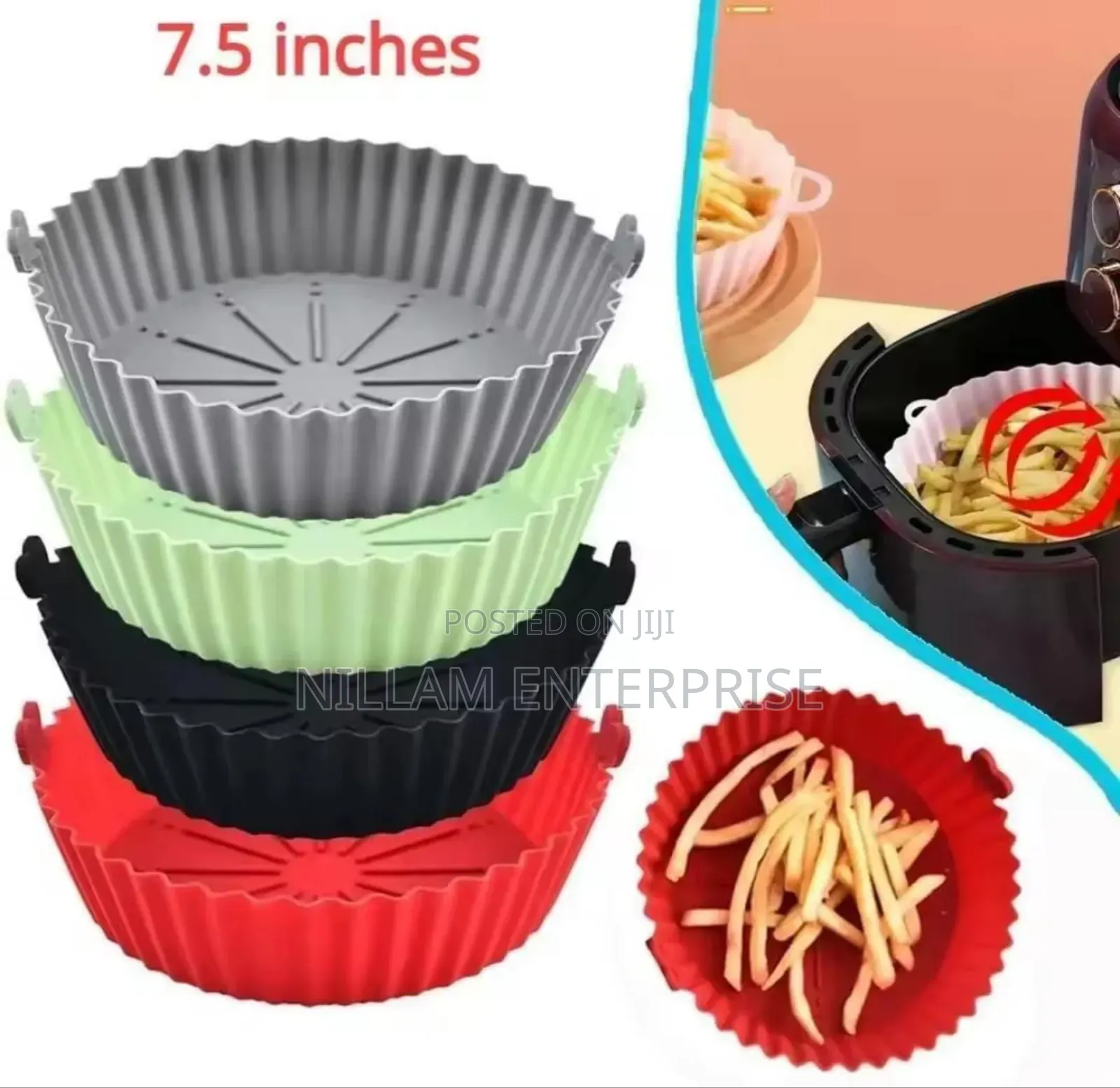 Round Square Silicone Air Fryer Liners