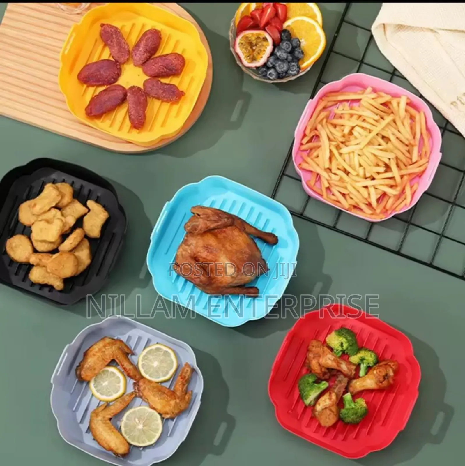 Round Square Silicone Air Fryer Liners
