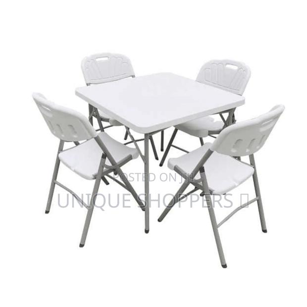 Moulded Plastic Foldable Table in Square at 13000 (Table Only)