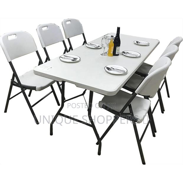 Moulded Plastic Foldable Table in Rectangular