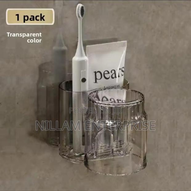 Acrylic Toothbrush Holder With Gaggle Cup - main view