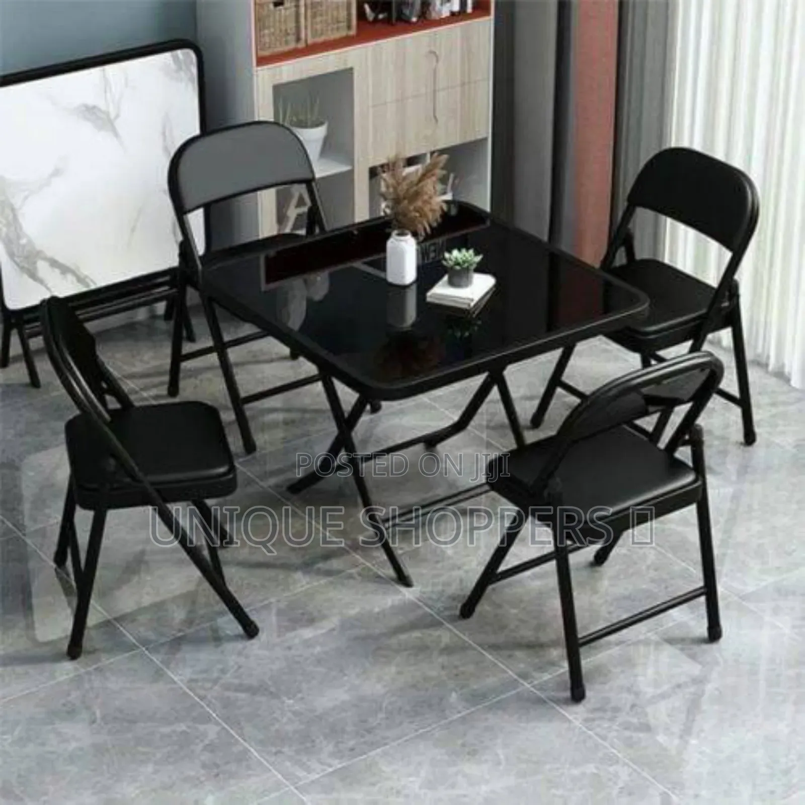 Quality Tampered Glass Top Foldable Table