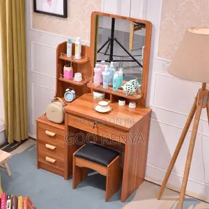 Makeup Vanities ; 3-Drawer Modern Luxury Dresser With Mirror