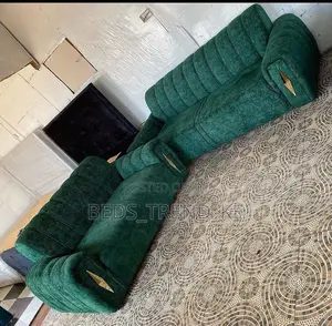 Ergonomic Green 5 Seater Sofa Set 3-2