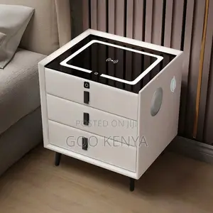 Home Furniture ; Fingerprint Lock Bedside Table