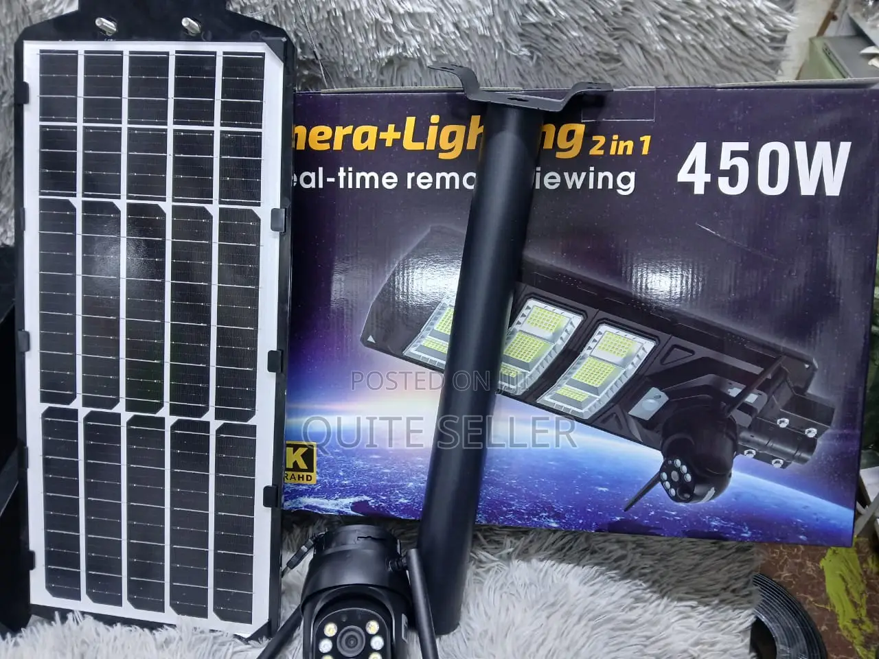  Ai Solar Camera Street Lighting 450w 4g 2in 1