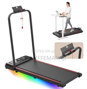 Treadmill Walking Pad With Safety Lock Remote Phone Holder