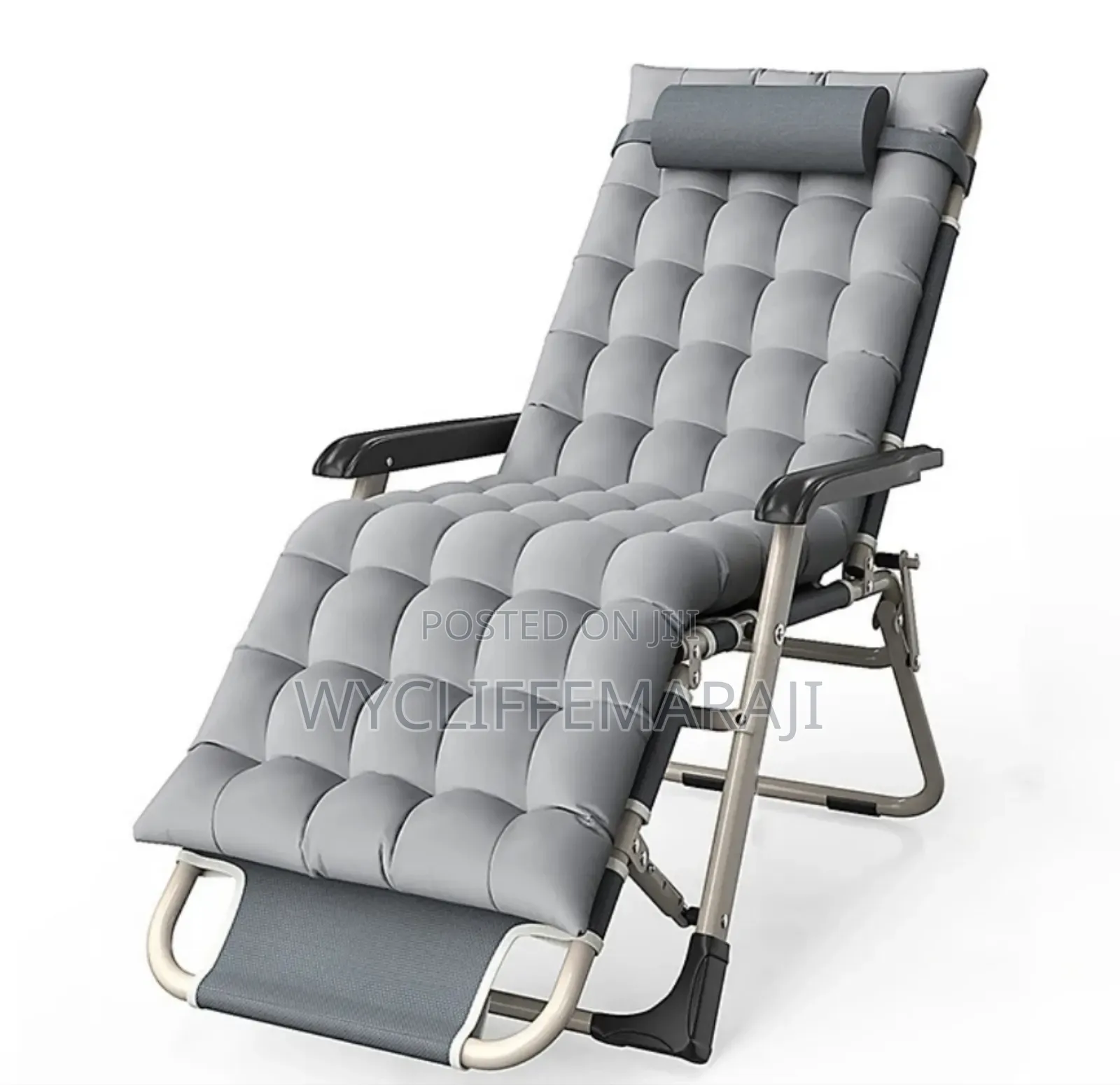 Foldable Balcony Beach Pool Chair/Bed With Cushion