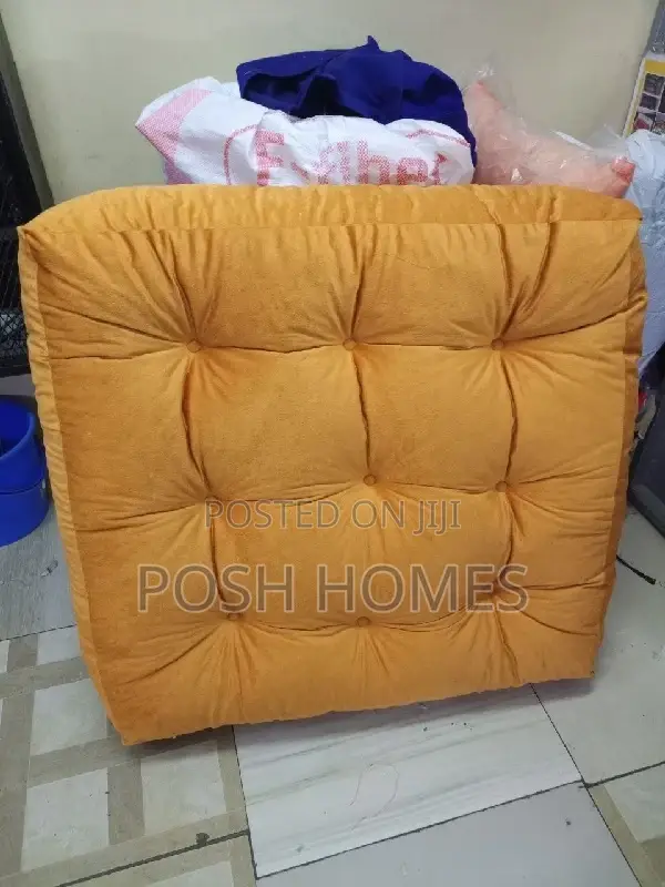 Yellow Square Floor Pillows