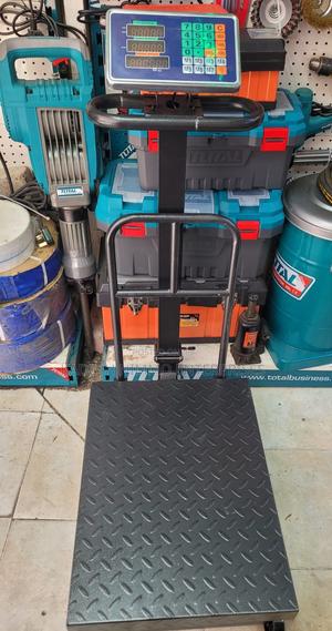 600kg Industrial Platform Scale On Wheels - thumbnail 2