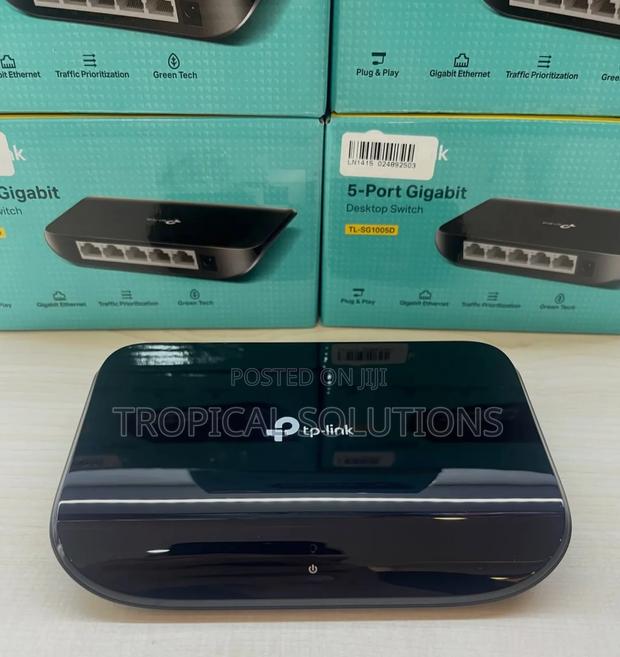 Tp-Link 5-Port 1000mbps Gigabit Desktop Switch Tl-Sg1005d - thumbnail 3