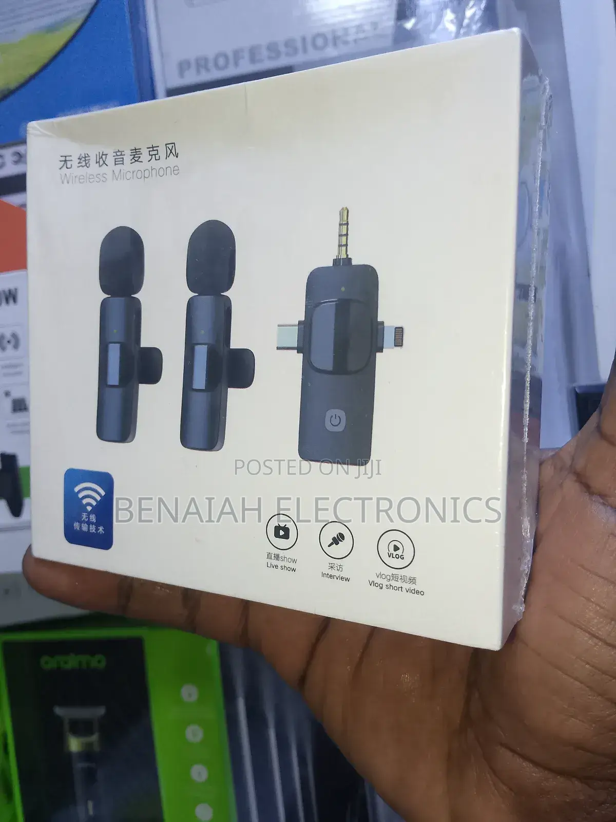Wireless Universal Microphone,Phone Mic Ideal for Interview