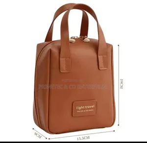 *Pu Leather Multi_function Cosmetics Bag