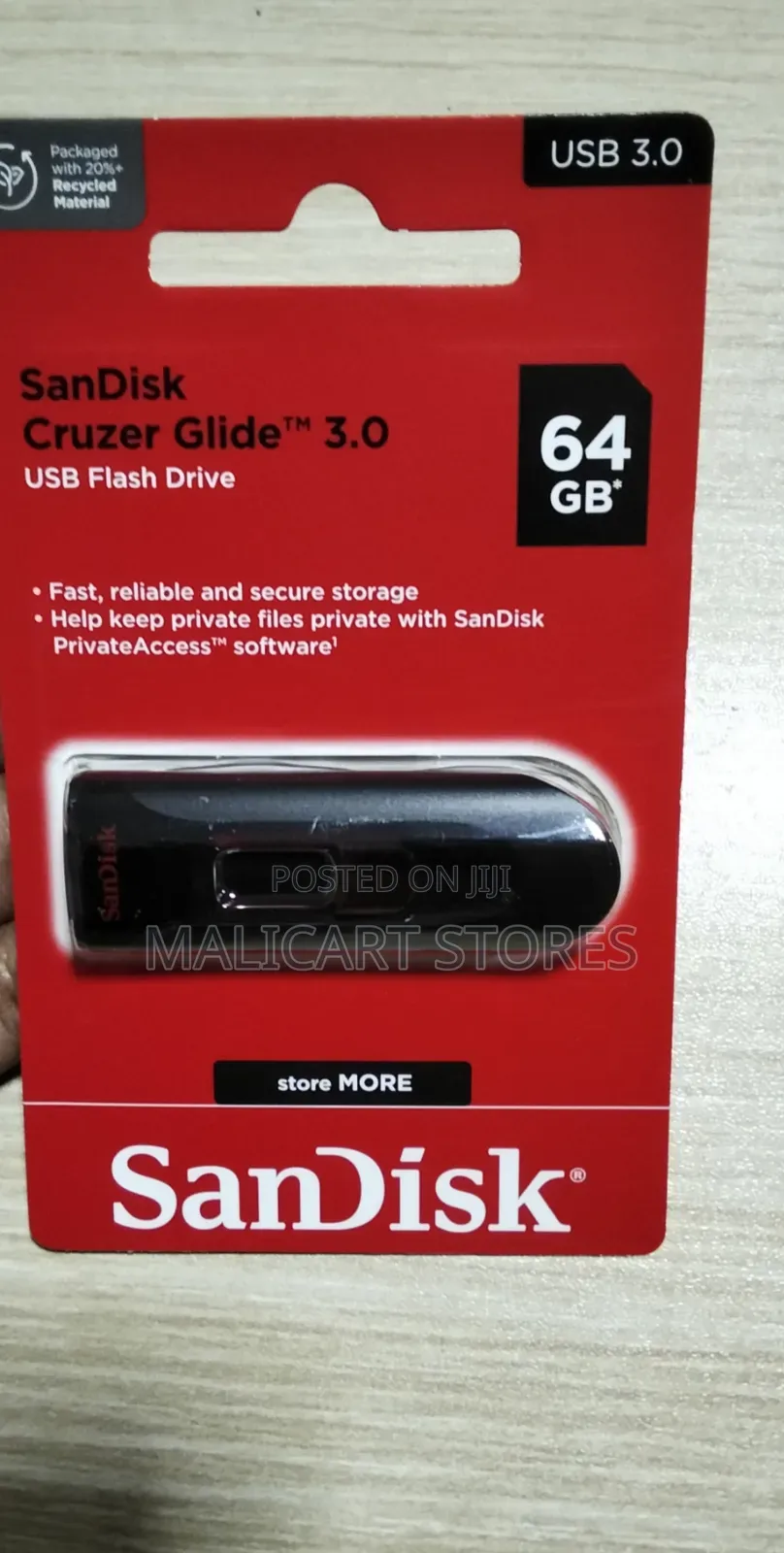 Sandisk Cruzer Glide 3.0 Usb Flash Drive - 64gb