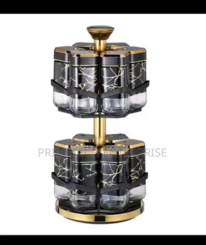2 Layer, 12pcs Rotatable Spice Rack