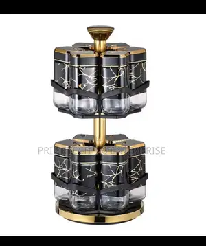 2 Layer, 12pcs Rotatable Spice Rack