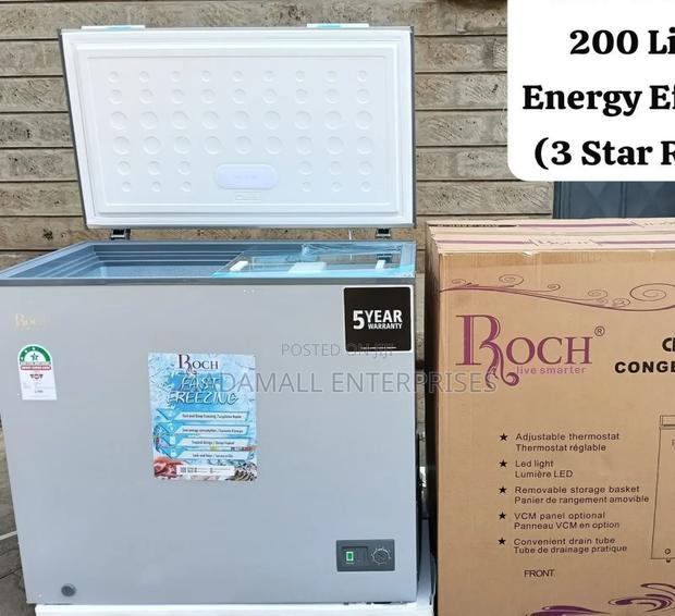 Roch 200l Chest Freezer With Lock – Cooling With 3-Star