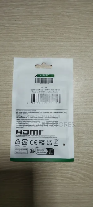 Ugreen Micro Hdmimale to Mini Hdmimale + Hdmifemale Adapter