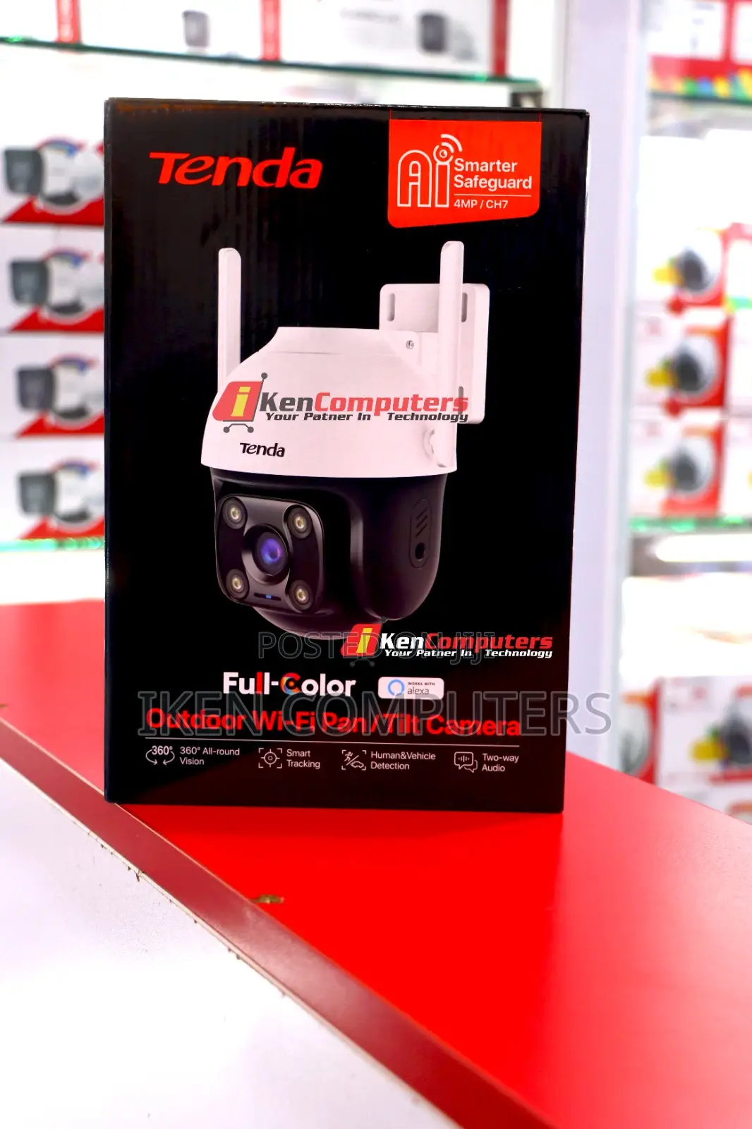 Tenda 4mp Pan /Tilt Outdoor Wifi Camera(Ch7)