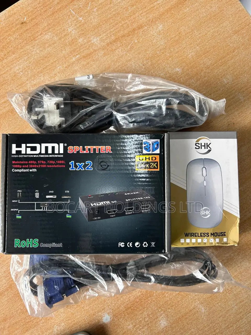 Hdmi Splitters, Wireless Mouses, Vga Cables, Hdmi Cables