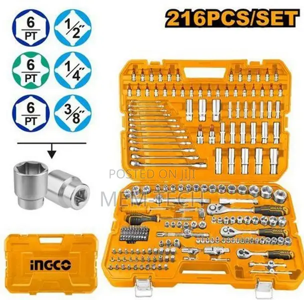 Ingco Hkthp22161 216 PCS Combination Tools Set