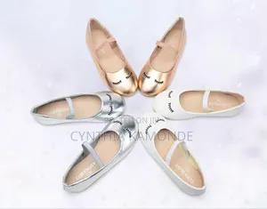 Rose Gold, White, Silver Doll Shoes