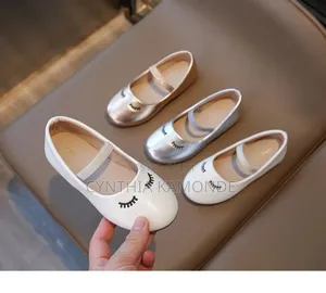 Rose Gold, White, Silver Doll Shoes