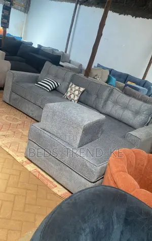 Durable Compact 6 Seater L Sofa
